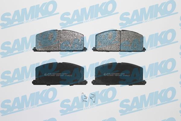 Samko 5SP268 - Тормозные колодки, дисковые, комплект www.autospares.lv