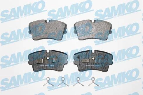 Samko 5SP262 - Тормозные колодки, дисковые, комплект www.autospares.lv