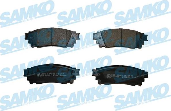 Samko 5SP2094 - Bremžu uzliku kompl., Disku bremzes www.autospares.lv