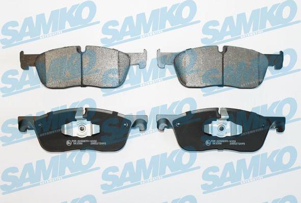 Samko 5SP2095 - Bremžu uzliku kompl., Disku bremzes www.autospares.lv