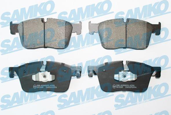 Samko 5SP2096 - Bremžu uzliku kompl., Disku bremzes www.autospares.lv