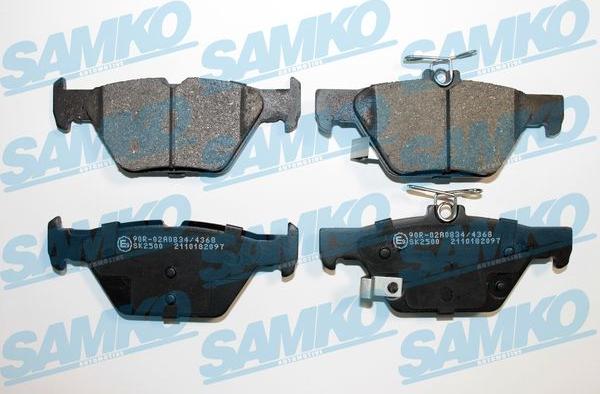 Samko 5SP2097 - Bremžu uzliku kompl., Disku bremzes www.autospares.lv