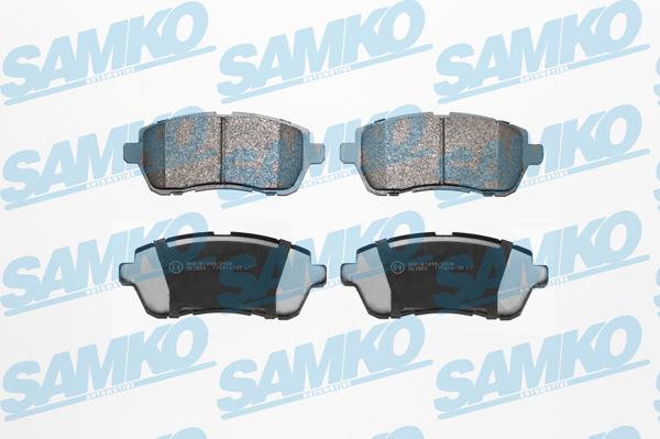 Samko 5SP2045 - Тормозные колодки, дисковые, комплект www.autospares.lv