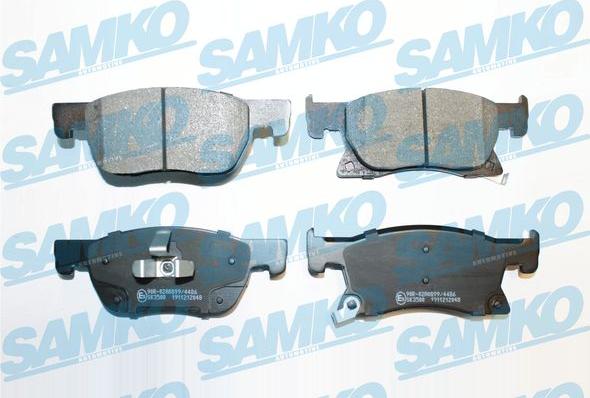 Samko 5SP2048 - Bremžu uzliku kompl., Disku bremzes www.autospares.lv