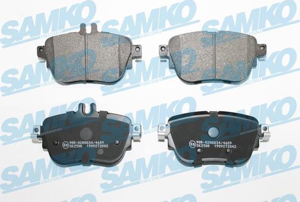 Samko 5SP2042 - Bremžu uzliku kompl., Disku bremzes www.autospares.lv