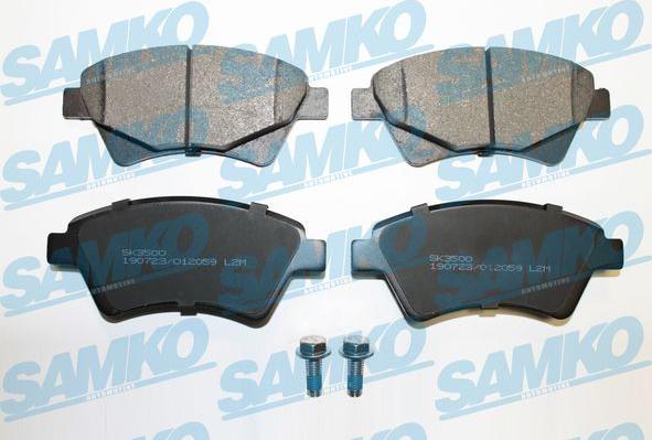 Samko 5SP2059 - Тормозные колодки, дисковые, комплект www.autospares.lv