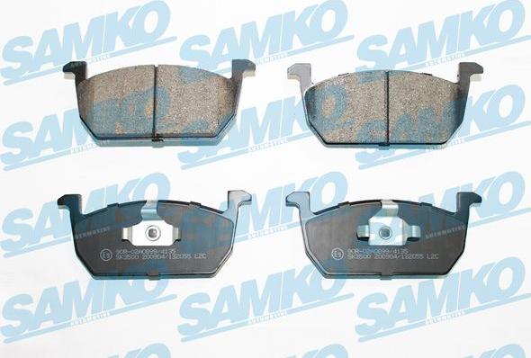 Samko 5SP2055 - Bremžu uzliku kompl., Disku bremzes www.autospares.lv