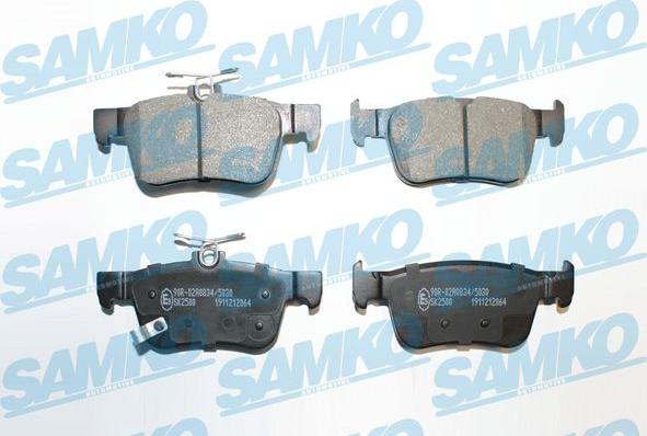 Samko 5SP2064 - Bremžu uzliku kompl., Disku bremzes www.autospares.lv