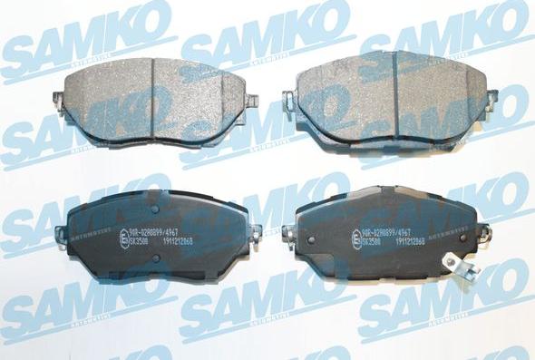 Samko 5SP2068 - Bremžu uzliku kompl., Disku bremzes www.autospares.lv