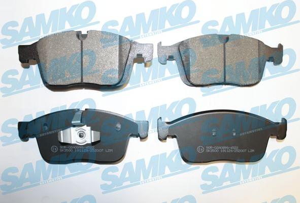 Samko 5SP2007 - Bremžu uzliku kompl., Disku bremzes www.autospares.lv