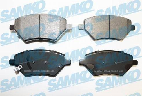 Samko 5SP2010 - Тормозные колодки, дисковые, комплект www.autospares.lv