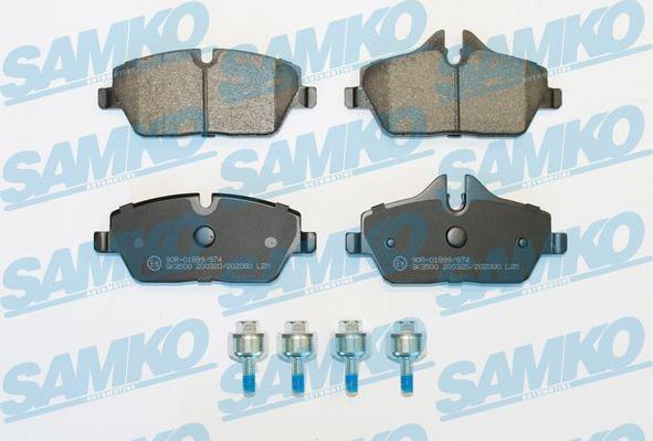 Samko 5SP2080 - Bremžu uzliku kompl., Disku bremzes www.autospares.lv