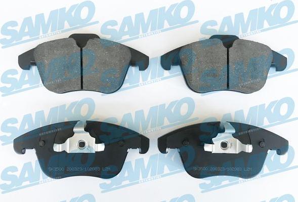 Samko 5SP2083 - Тормозные колодки, дисковые, комплект www.autospares.lv