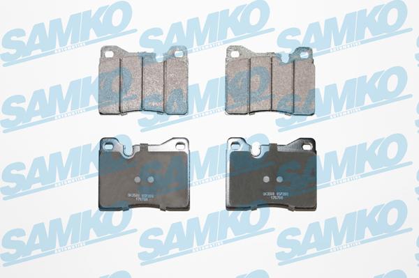 Samko 5SP208 - Bremžu uzliku kompl., Disku bremzes www.autospares.lv