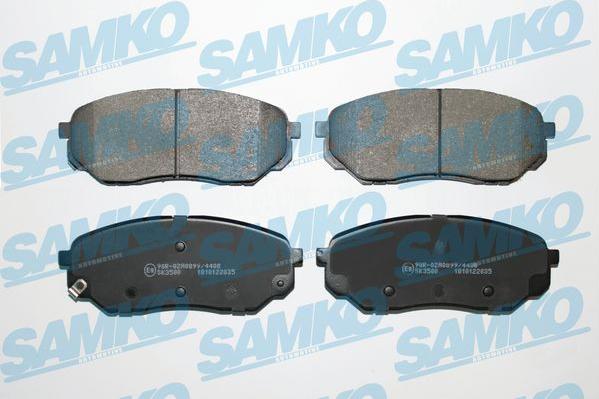 Samko 5SP2035 - Bremžu uzliku kompl., Disku bremzes www.autospares.lv