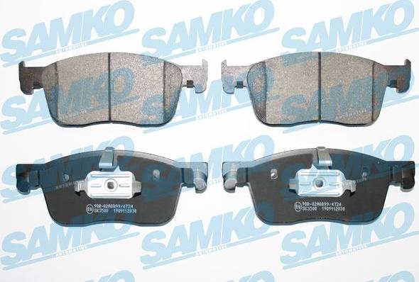 Samko 5SP2030 - Bremžu uzliku kompl., Disku bremzes www.autospares.lv