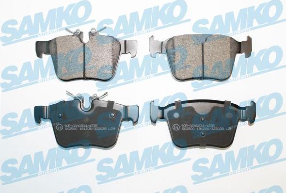 Samko 5SP2028 - Bremžu uzliku kompl., Disku bremzes www.autospares.lv