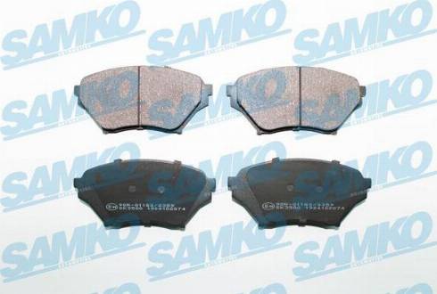 Samko 5SP2074 - Bremžu uzliku kompl., Disku bremzes www.autospares.lv