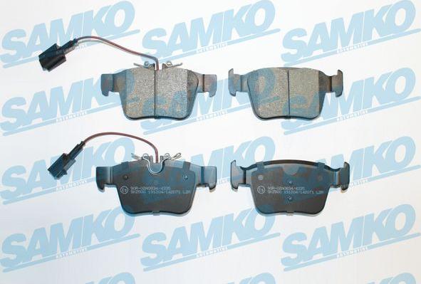 Samko 5SP2071 - Bremžu uzliku kompl., Disku bremzes www.autospares.lv