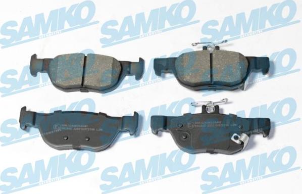 Samko 5SP2199 - Тормозные колодки, дисковые, комплект www.autospares.lv