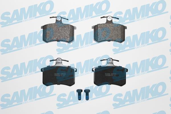 Samko 5SP215 - Тормозные колодки, дисковые, комплект www.autospares.lv