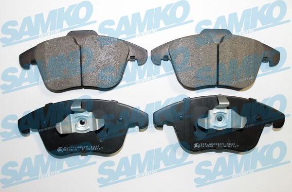 Samko 5SP2167 - Bremžu uzliku kompl., Disku bremzes www.autospares.lv