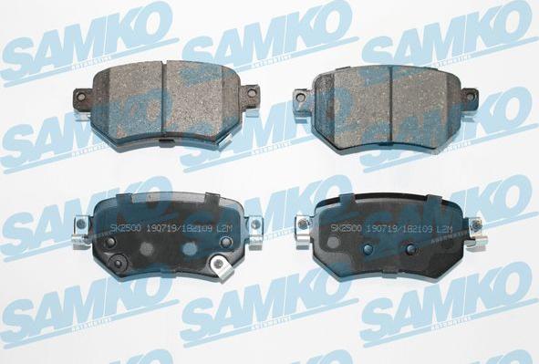 Samko 5SP2109 - Bremžu uzliku kompl., Disku bremzes www.autospares.lv