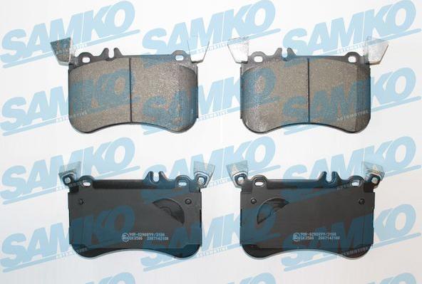 Samko 5SP2100 - Bremžu uzliku kompl., Disku bremzes www.autospares.lv