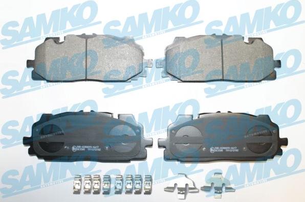 Samko 5SP2102K - Bremžu uzliku kompl., Disku bremzes www.autospares.lv