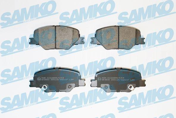 Samko 5SP2107 - Bremžu uzliku kompl., Disku bremzes www.autospares.lv