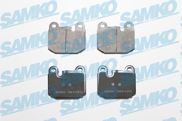 Samko 5SP210 - Тормозные колодки, дисковые, комплект www.autospares.lv