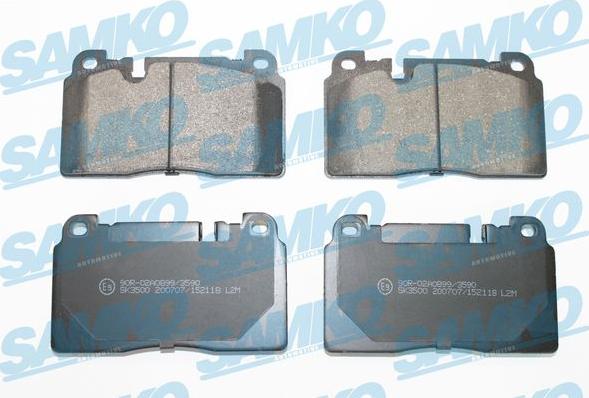 Samko 5SP2118 - Bremžu uzliku kompl., Disku bremzes www.autospares.lv