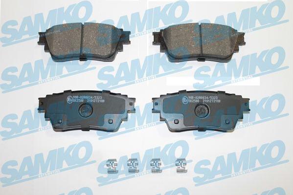 Samko 5SP2180 - Bremžu uzliku kompl., Disku bremzes www.autospares.lv