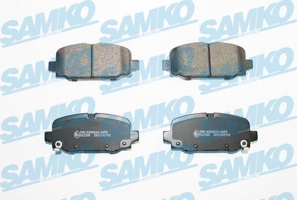 Samko 5SP2183 - Bremžu uzliku kompl., Disku bremzes www.autospares.lv