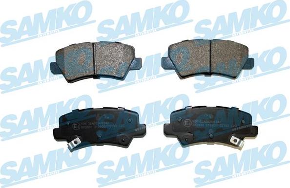 Samko 5SP2182 - Bremžu uzliku kompl., Disku bremzes www.autospares.lv