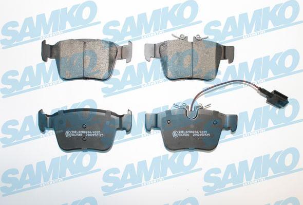 Samko 5SP2125 - Bremžu uzliku kompl., Disku bremzes www.autospares.lv