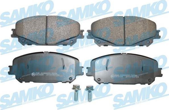 Samko 5SP2126 - Bremžu uzliku kompl., Disku bremzes www.autospares.lv