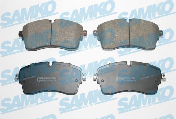 Samko 5SP2128 - Bremžu uzliku kompl., Disku bremzes www.autospares.lv