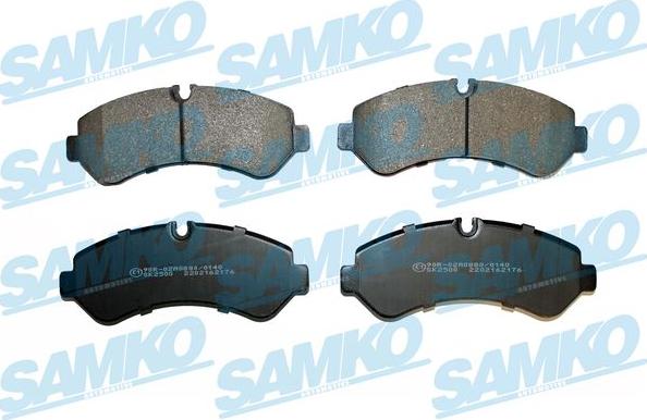 Samko 5SP2176 - Bremžu uzliku kompl., Disku bremzes www.autospares.lv