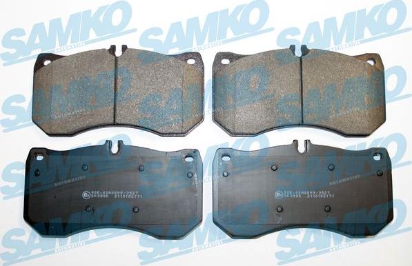 Samko 5SP2171 - Bremžu uzliku kompl., Disku bremzes www.autospares.lv