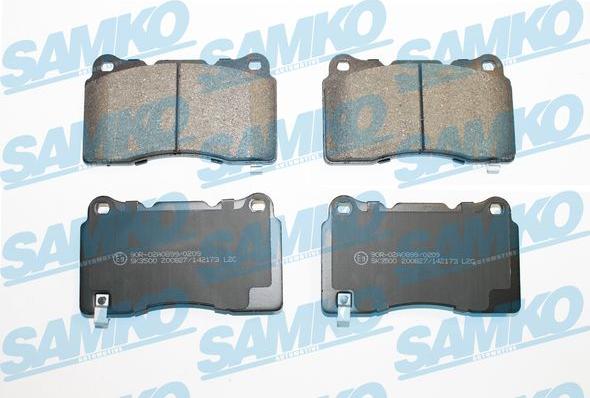 Samko 5SP2173 - Bremžu uzliku kompl., Disku bremzes www.autospares.lv