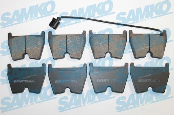 Samko 5SP2172 - Bremžu uzliku kompl., Disku bremzes www.autospares.lv