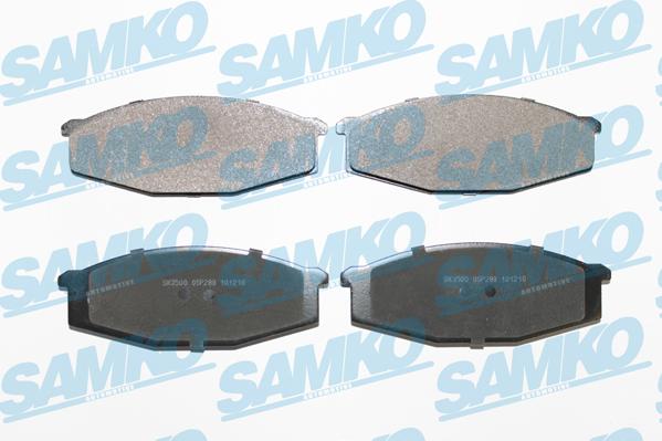 Samko 5SP289 - Bremžu uzliku kompl., Disku bremzes www.autospares.lv