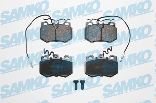 Samko 5SP282 - Тормозные колодки, дисковые, комплект www.autospares.lv