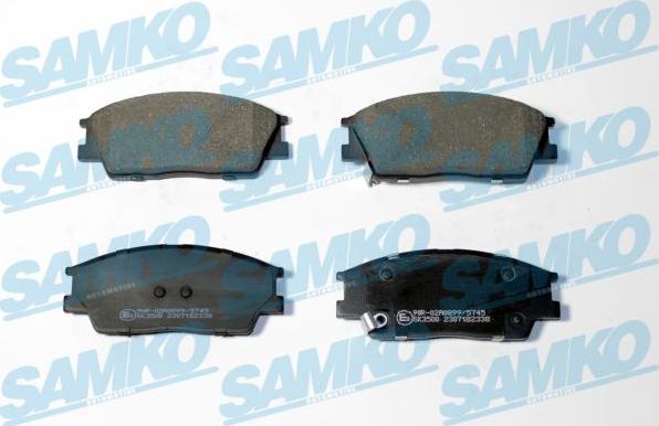 Samko 5SP2338 - Bremžu uzliku kompl., Disku bremzes autospares.lv