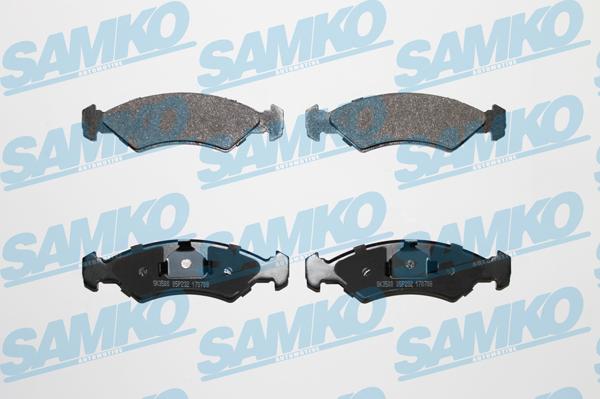 Samko 5SP232 - Bremžu uzliku kompl., Disku bremzes www.autospares.lv