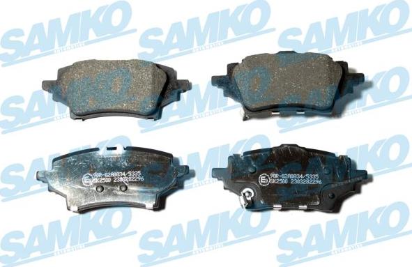 Samko 5SP2296 - Bremžu uzliku kompl., Disku bremzes www.autospares.lv