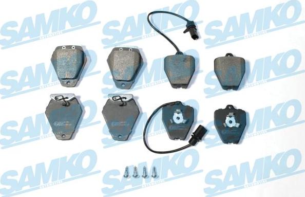 Samko 5SP2297 - Bremžu uzliku kompl., Disku bremzes www.autospares.lv