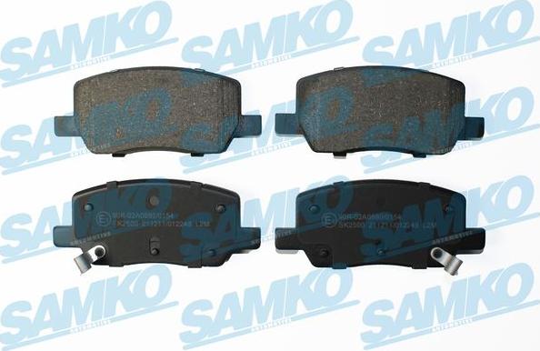 Samko 5SP2248 - Bremžu uzliku kompl., Disku bremzes www.autospares.lv