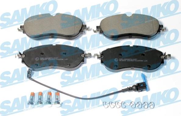 Samko 5SP2259A - Bremžu uzliku kompl., Disku bremzes www.autospares.lv